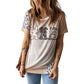 Azura Exchange Easter Bunny Leopard Bleached Print Graphic Tee - S