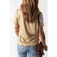 Azura Exchange Easter Bunny Leopard Bleached Print Graphic Tee - S