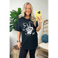 Azura Exchange Halloween Bat & Skeleton Hand Graphic Tee - 2XL