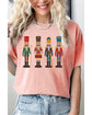 Pink Cute Nutcracker Graphic Crewneck Christmas T Shirt - L