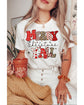 White MERRY Christmas YAll Graphic Crewneck T Shirt - M