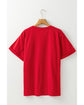 Red Christmas MERRY Graphic Cuffed Sleeve T Shirt - XL