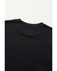 Black Sequin Christmas Essentials Graphic Crewneck T Shirt - M