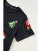 Black Sequin Christmas Essentials Graphic Crewneck T Shirt - XL