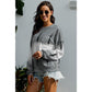 Azura Exchange Gray Tie Dye Pullover Sweatshirt - M