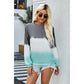 Azura Exchange Color Block Tie Dye Sweatshirt - S