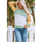 Azura Exchange Button Accent Colorblock Hoodie - S