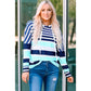 Azura Exchange Striped Drawstring Hoodie - L