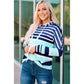 Azura Exchange Striped Drawstring Hoodie - L