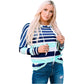 Azura Exchange Striped Drawstring Hoodie - L