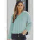 Azura Exchange Loose Fit Ribbed V Neck Hoodie - XL