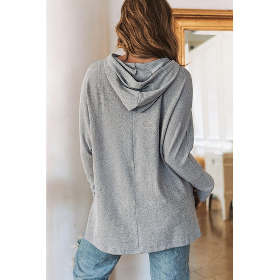 Azura Exchange Relaxed Drawstring Hooded Sweater - L