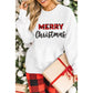 Azura Exchange MERRY Christmas Plaid Print Pullover Sweatshirt - L