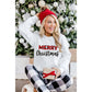 Azura Exchange MERRY Christmas Plaid Print Pullover Sweatshirt - L