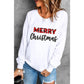 Azura Exchange MERRY Christmas Plaid Print Pullover Sweatshirt - L