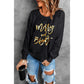 Azura Exchange Merry & Bright Print Sweatshirt - L