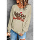 Azura Exchange Merry Christmas Hat Leopard Print Sweatshirt - XL