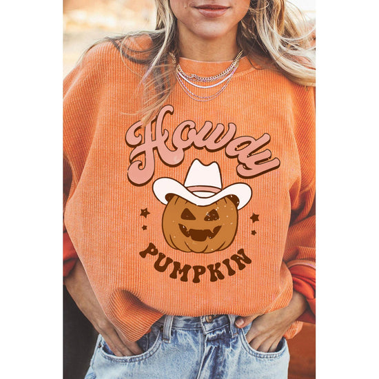 Azura Exchange Howdy Pumpkin Halloween Graphic Sweatshirt - 2XL