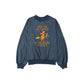 Azura Exchange Halloween Letter Graphic Drop Shoulder Sweatshirt - M