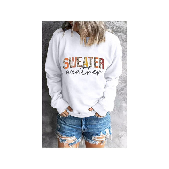 Azura Exchange Sweater Weather Monogram Sweatshirt - L