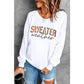 Azura Exchange Sweater Weather Monogram Sweatshirt - S