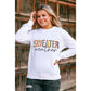 Azura Exchange Sweater Weather Monogram Sweatshirt - S