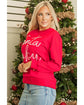Fiery Red Christmas Santa Baby Tinsel Graphic Sweatshirt - 2XL