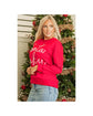 Fiery Red Christmas Santa Baby Tinsel Graphic Sweatshirt - L