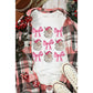 Beige Santa Claus Bowknot Pattern Christmas Sweatshirt - 2XL