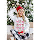 Beige Santa Claus Bowknot Pattern Christmas Sweatshirt - XL