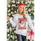 Beige MERRY CHRISTMAS Christmas Claus Graphic Drop Shoulder Sweatshirt - 2XL