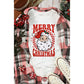 Beige MERRY CHRISTMAS Christmas Claus Graphic Drop Shoulder Sweatshirt - L