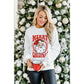Beige MERRY CHRISTMAS Christmas Claus Graphic Drop Shoulder Sweatshirt - S