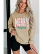 Parchment Festive Element Printed MERRY Christmas Graphic Sweatshirt - L