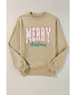 Parchment Festive Element Printed MERRY Christmas Graphic Sweatshirt - S