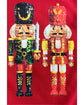 Red Christmas Metallic Nutcracker Graphic Crew Neck Sweatshirt - 2XL