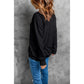 Black Bowknot Christmas Tree Shiny Graphic Sweatshirt - L