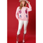 Pink Nutcracker Christmas Crew Neck Sweatshirt - L