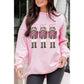 Pink Christmas Nutcracker Graphic Pullover Sweatshirt - S