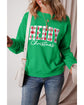 Dark Green Merry Christmas Heat Transfer Graphic Sweatshirt - 2XL