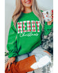 Dark Green Merry Christmas Heat Transfer Graphic Sweatshirt - 2XL