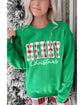 Dark Green Merry Christmas Heat Transfer Graphic Sweatshirt - 2XL