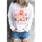 Beige Merry Christmas Gingerbread Man Graphic Sweatshirt - 2XL