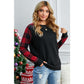 Azura Exchange Plaid Long Sleeve Sweatshirt - L