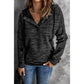 Azura Exchange Button Snap Neck Pullover Hoodie - S