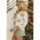 White Snowflake Christmas Tunic Sweater - XL