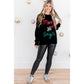Black Tinsel Merry and Bright Graphic Christmas Sweater - M