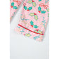 Multicolour Floral Christmas Pajamas Set - 2XL