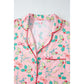Multicolour Floral Christmas Pajamas Set - 2XL