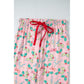 Multicolour Floral Christmas Pajamas Set - M